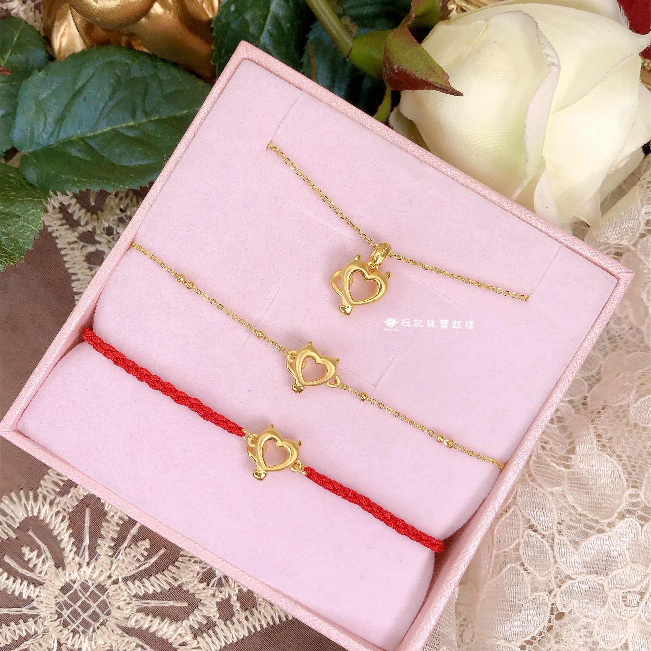 惡魔甜心(小) 黃金項鍊/黃金手鍊/編織金手鍊