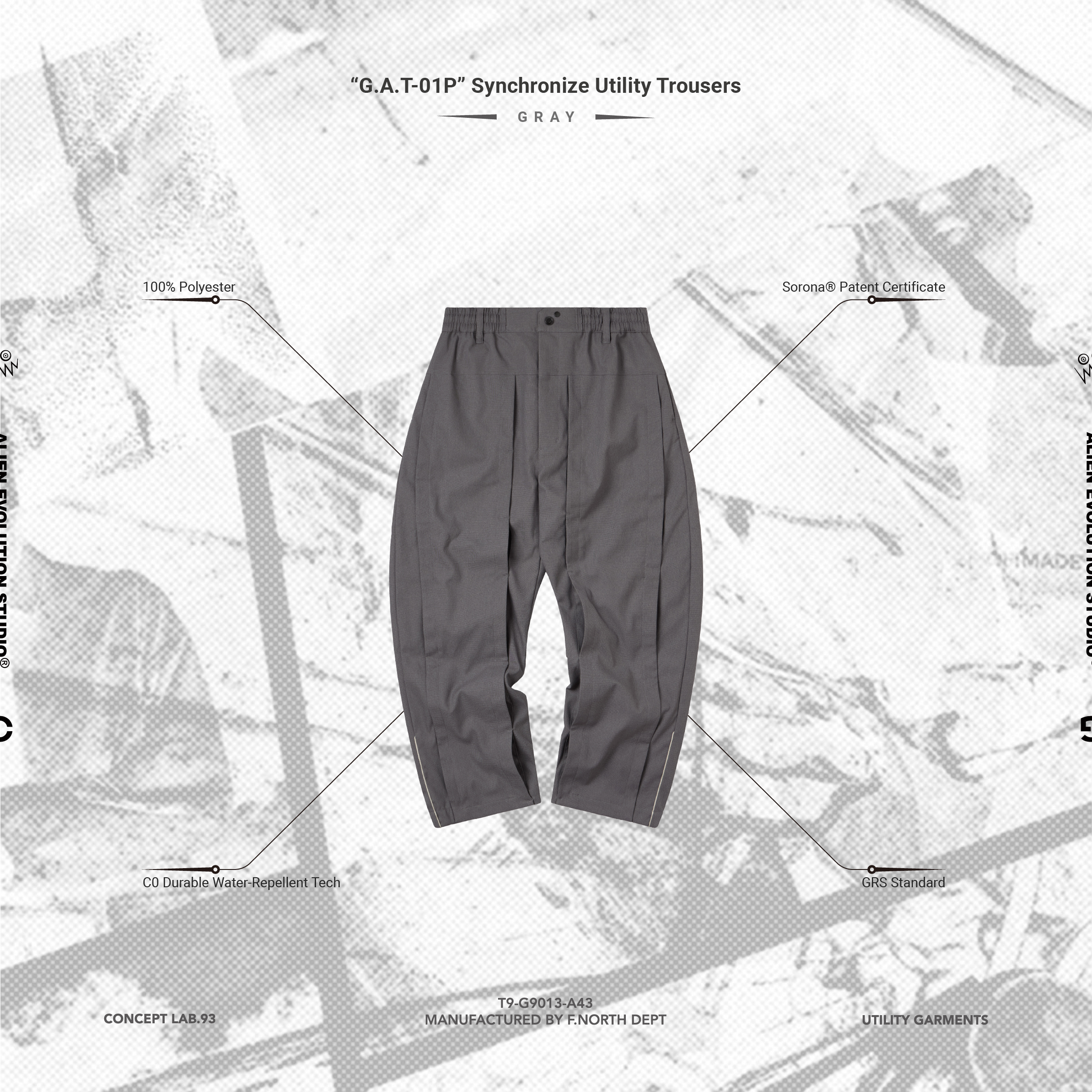 “G.A.T-01P” Synchronize Utility Trousers