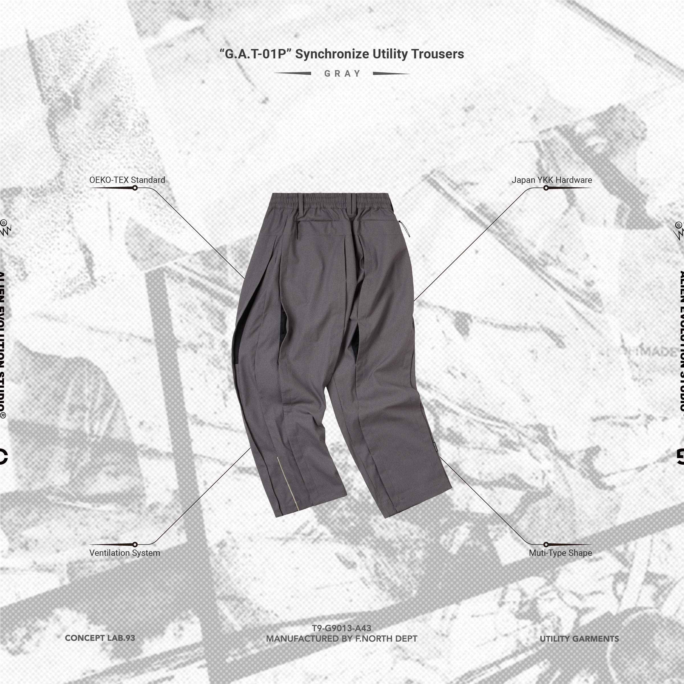 “G.A.T-01P” Synchronize Utility Trousers