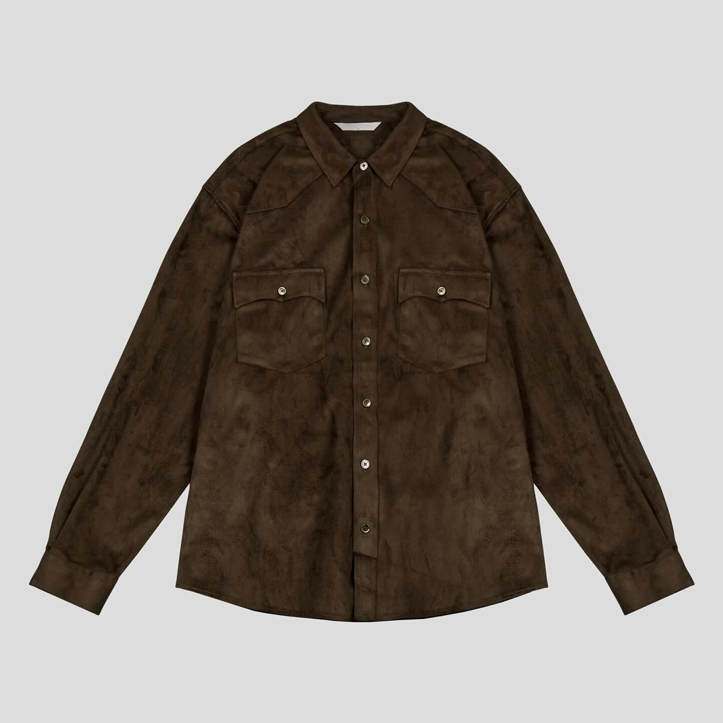 麂皮絨西部襯衫