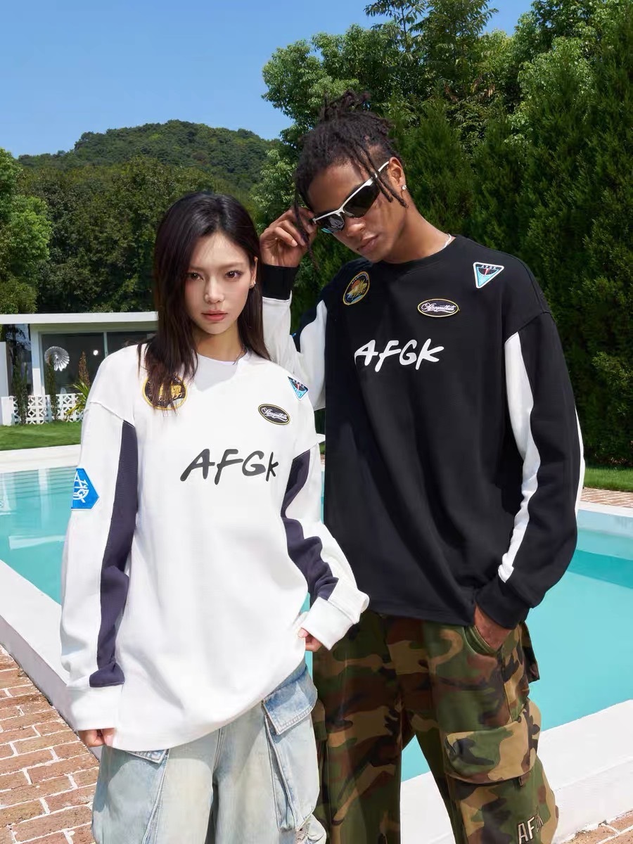 AFGK 美式徽章華夫格拼接球衣 A FEW GOOD KIDS