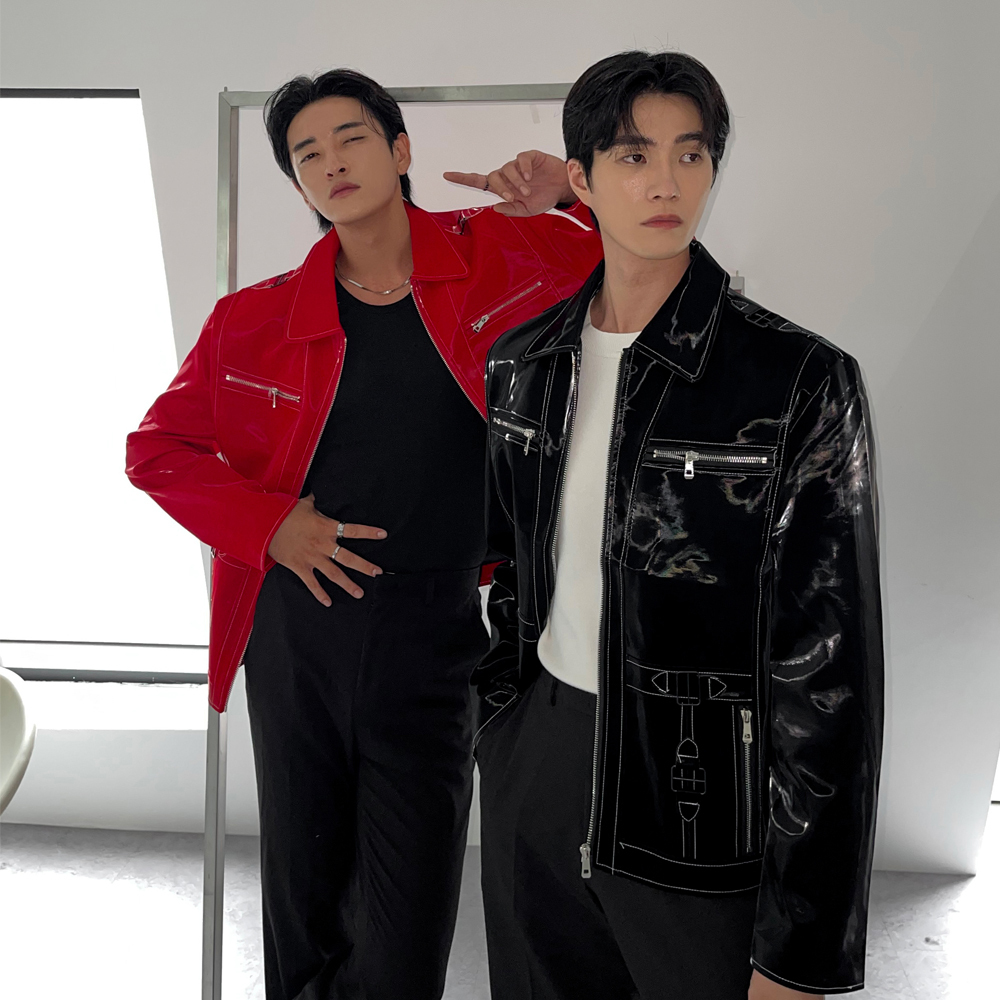 琺瑯縫線夾克外套