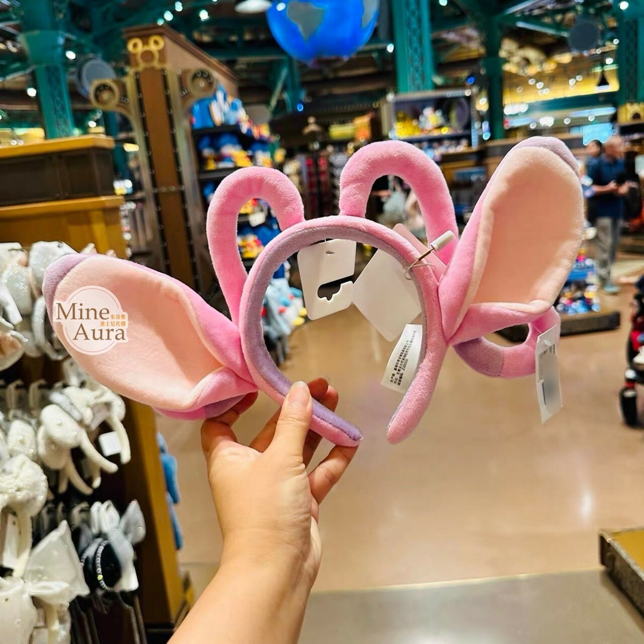 安琪拉 Angel 立體耳朵 造型 髮圈 髮箍 星際寶貝 Lilo & Stitch -上海迪士尼樂園
