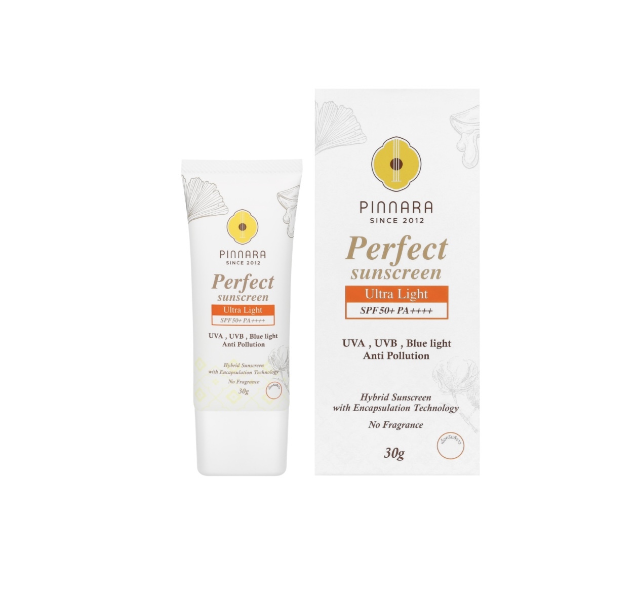 PINNARA - 完美超輕防曬霜SPF50+ PA++++（ 無色 ）