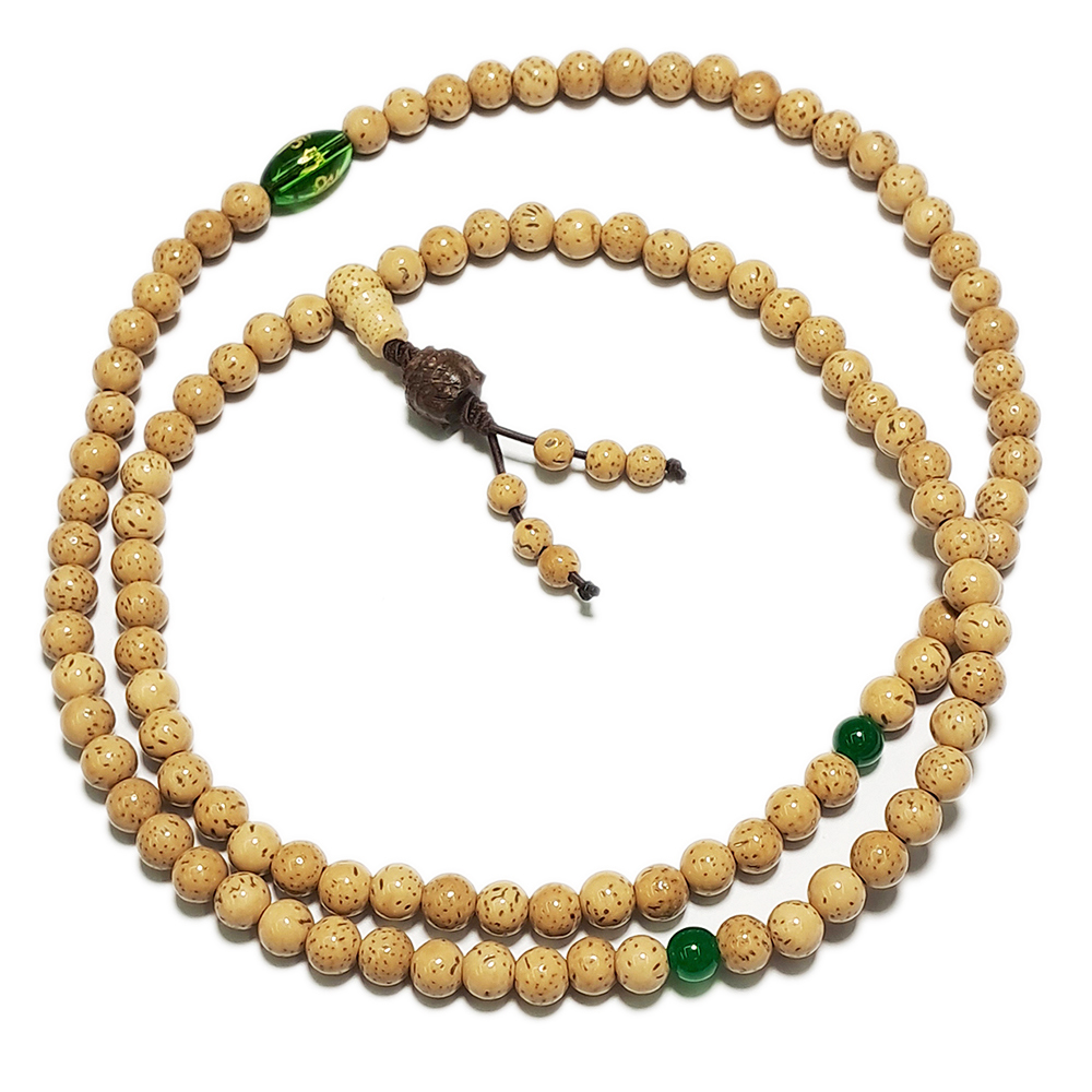 佛首+六字(綠琉璃)星月菩提6mm【十方】143466