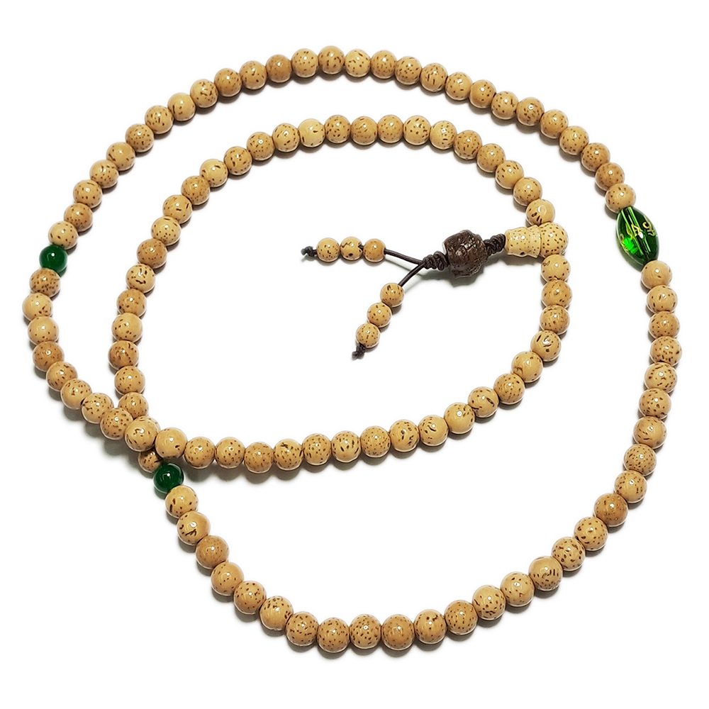 佛首+六字(綠琉璃)星月菩提6mm【十方】143466