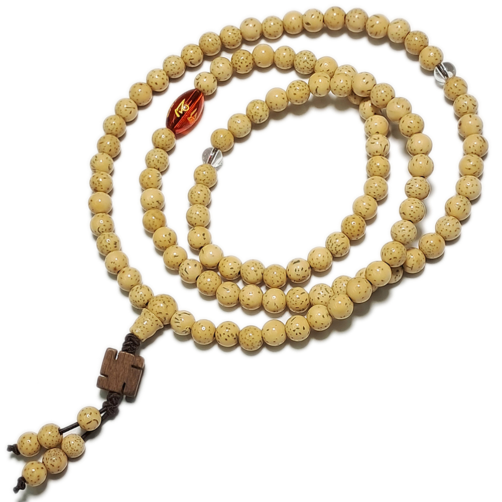 六字(紅琉璃)星月菩提108念珠6mm【十方】143465