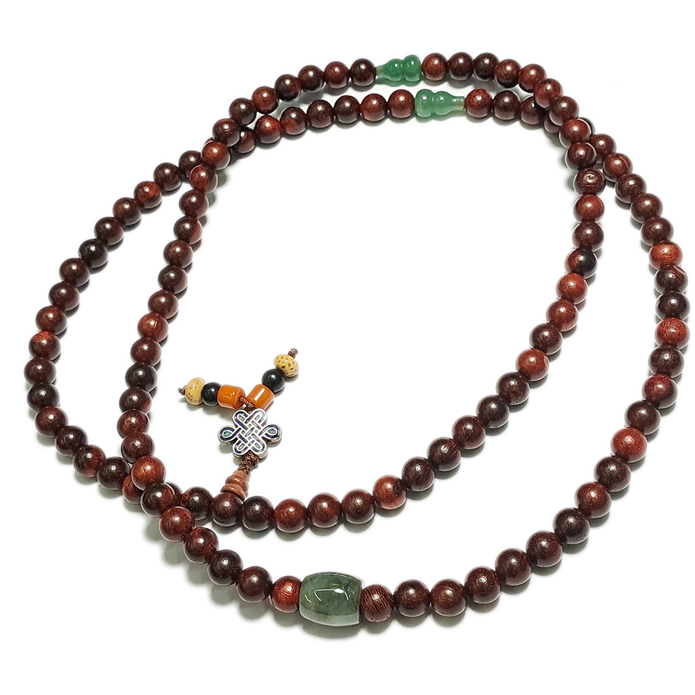 翠玉環&紫檀108念珠8mm【十方】149755