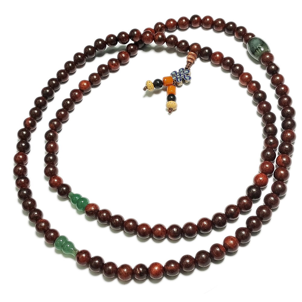 翠玉環&紫檀108念珠8mm【十方】149755