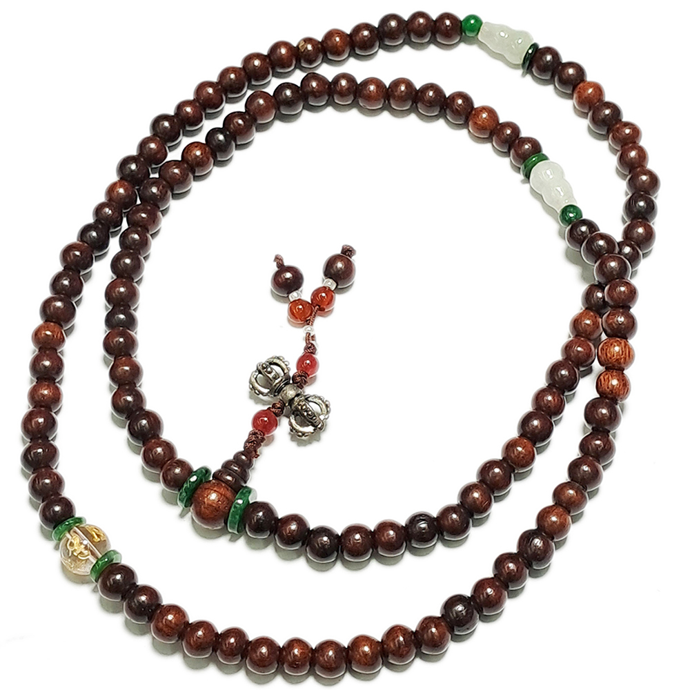 玉葫蘆&紫檀108念珠6mm【十方】120939