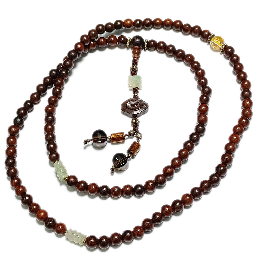 節節高升&紫檀108念珠6mm【十方】121523