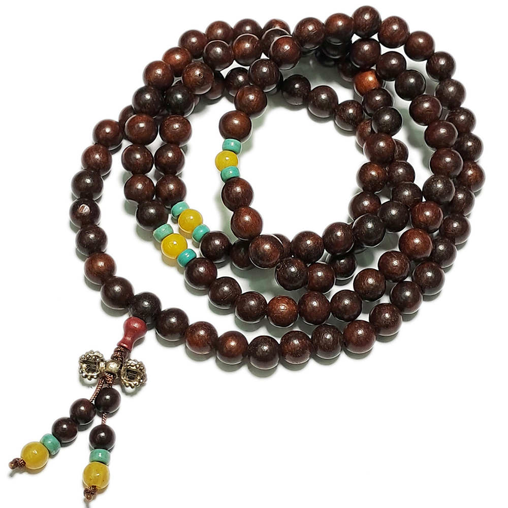 金剛杵+酸枝木108念珠8mm【十方】136438