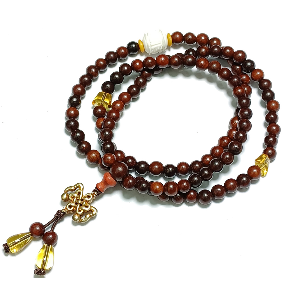 金吉祥+紫檀108念珠6mm【十方】136760