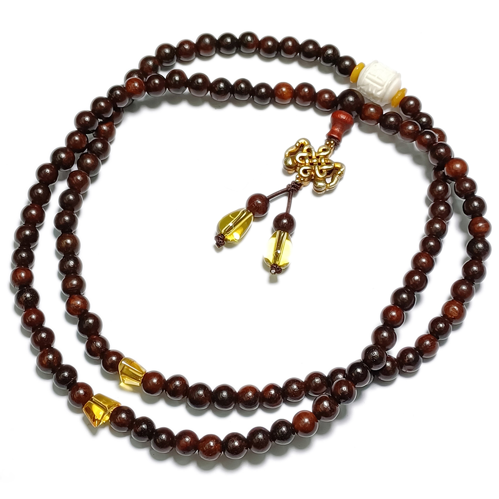 金吉祥+紫檀108念珠6mm【十方】136760