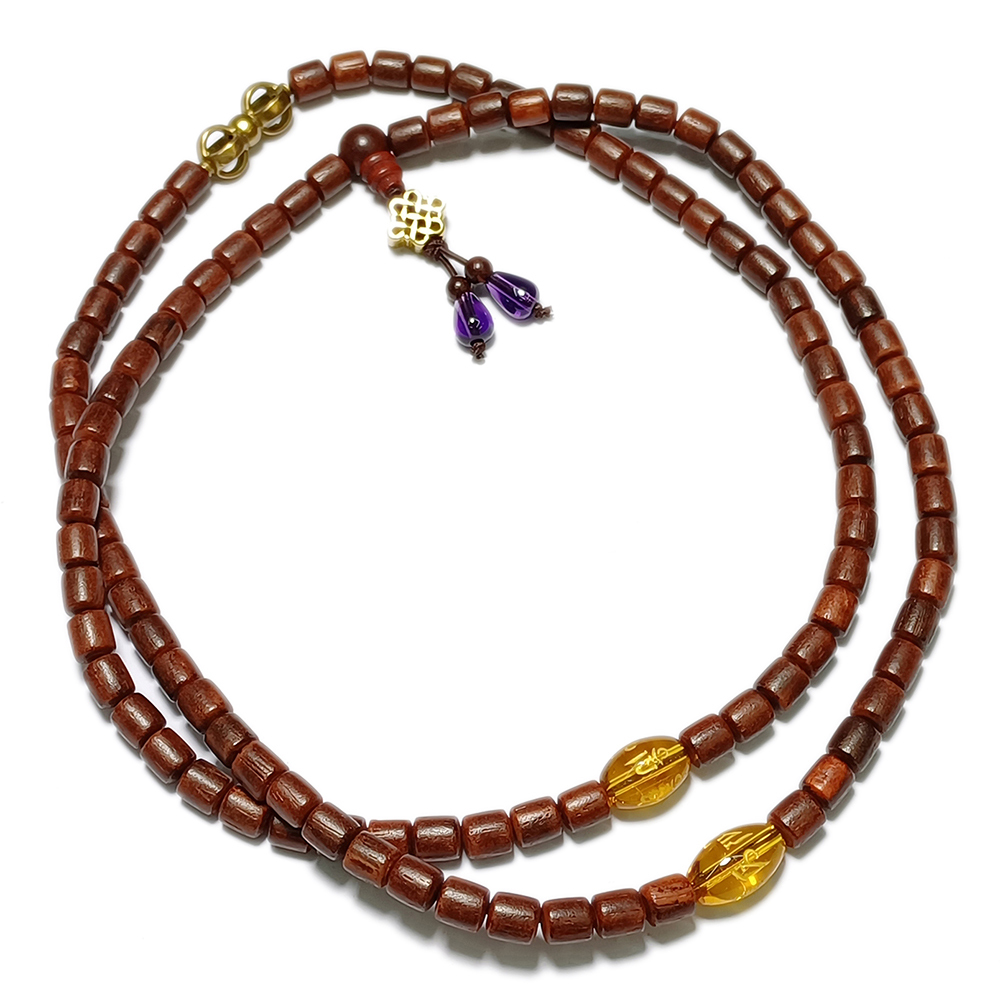 金剛杵+大葉紫檀108念珠5*6mm【十方】137380