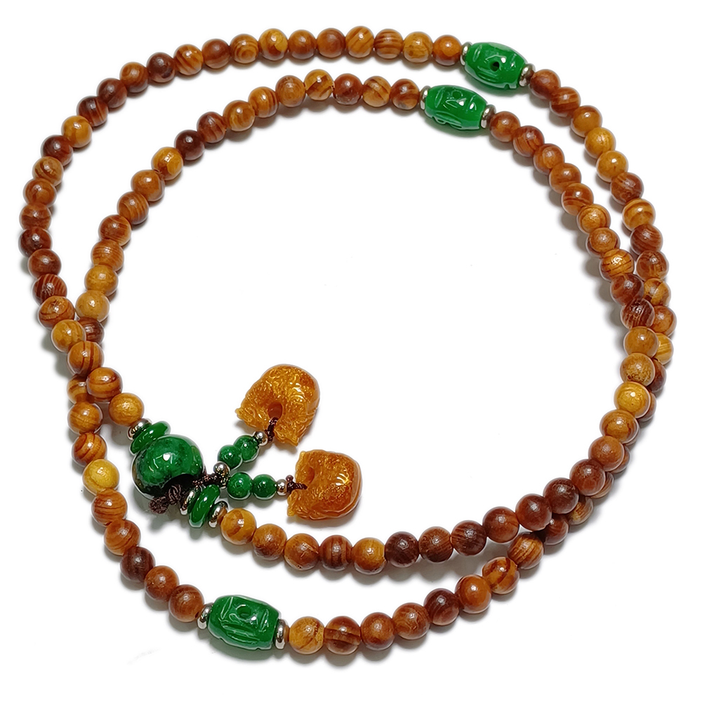 木魚+血龍木108念珠6mm【十方】138924