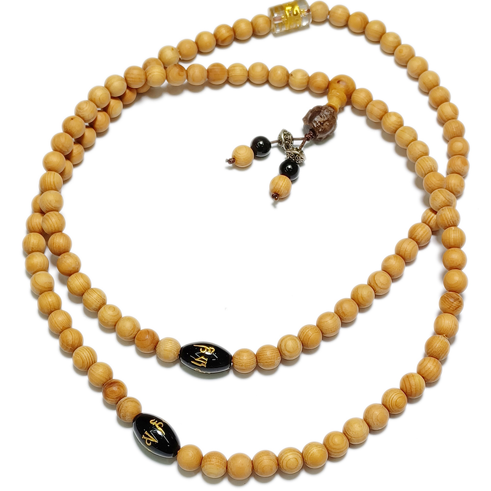 佛首(沉木)+ 崖柏108念珠6mm【十方】142721