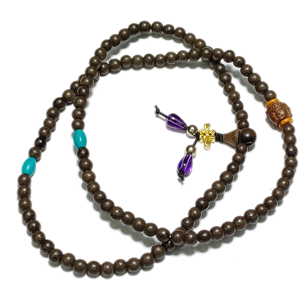 佛首+沉香108念珠4mm【十方】146362