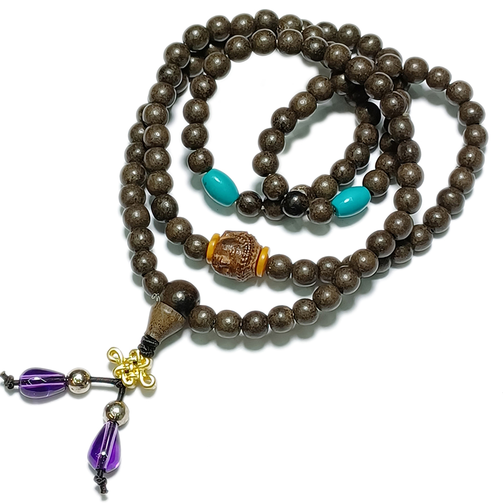 佛首+沉香108念珠4mm【十方】146362