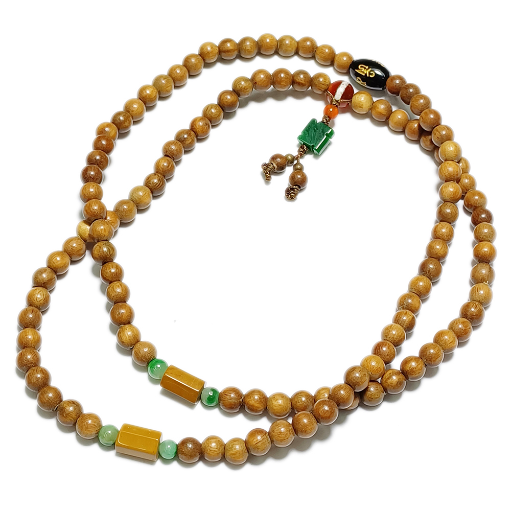 六字真言+香檀木108念珠6mm【十方】146556