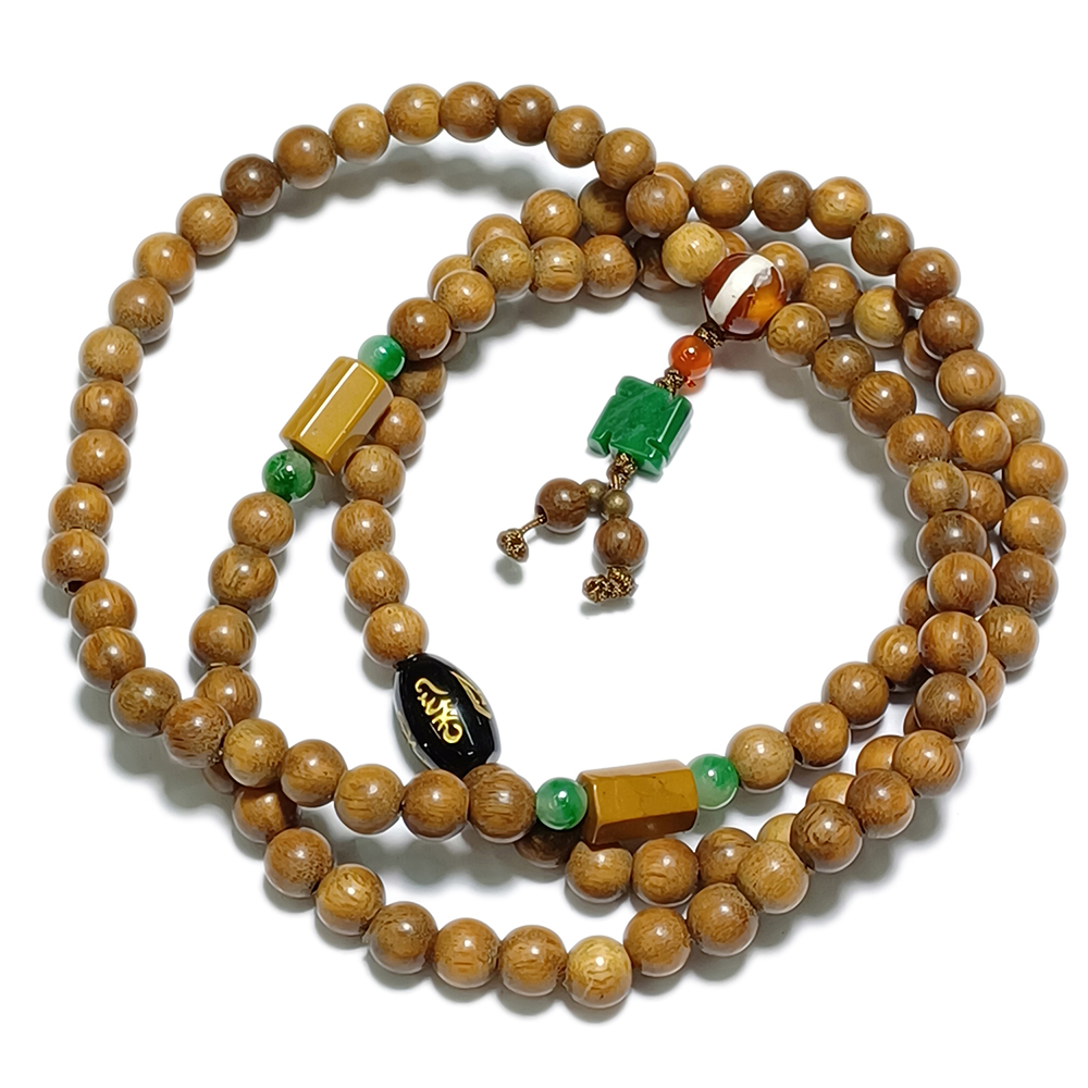 六字真言+香檀木108念珠6mm【十方】146556