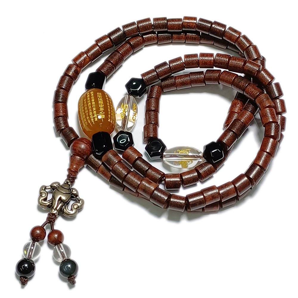 心經+小葉紫檀108念珠5*4mm【十方】150740