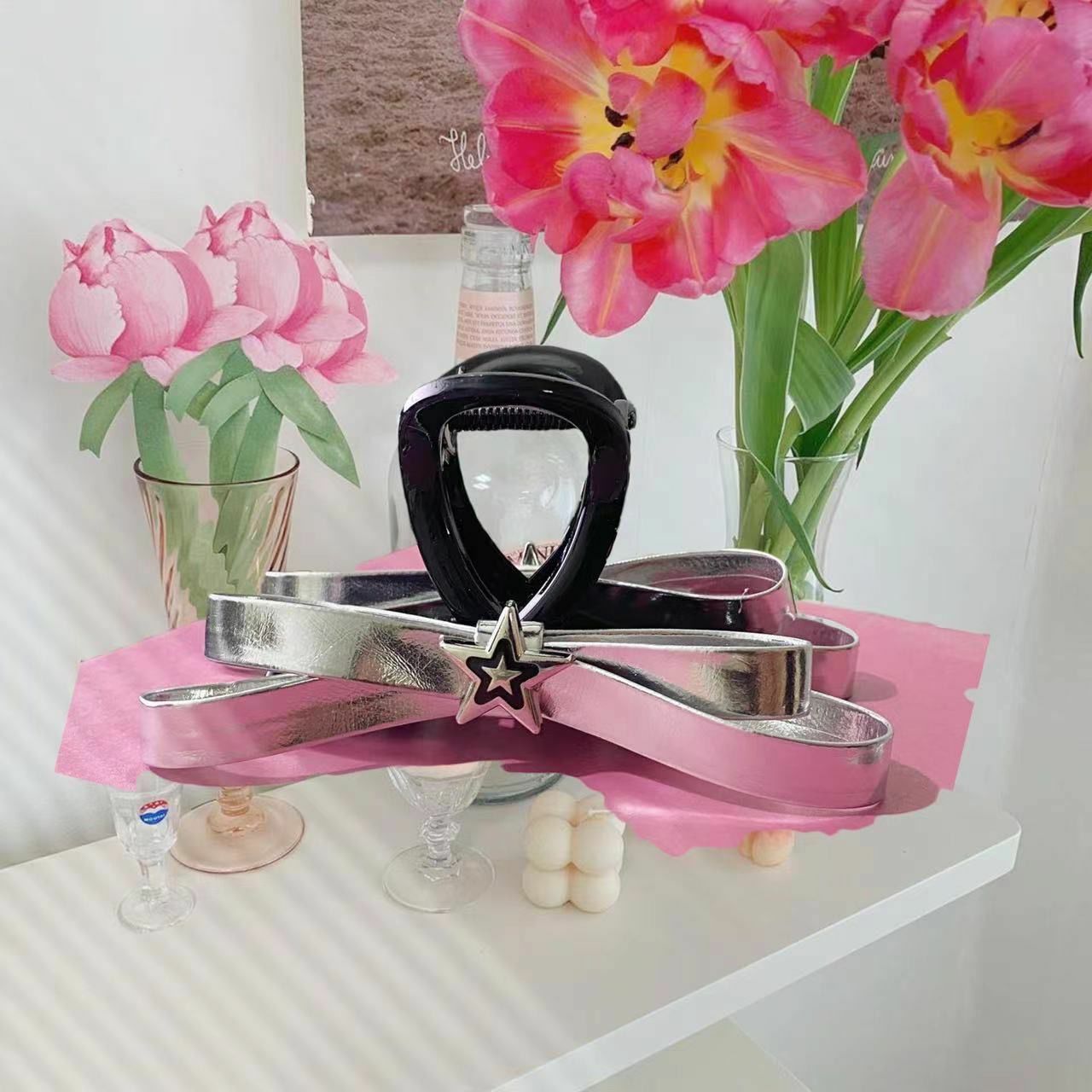 [2 FOR RM10] Sweet Cool Shiny Silver Star Hair Claw