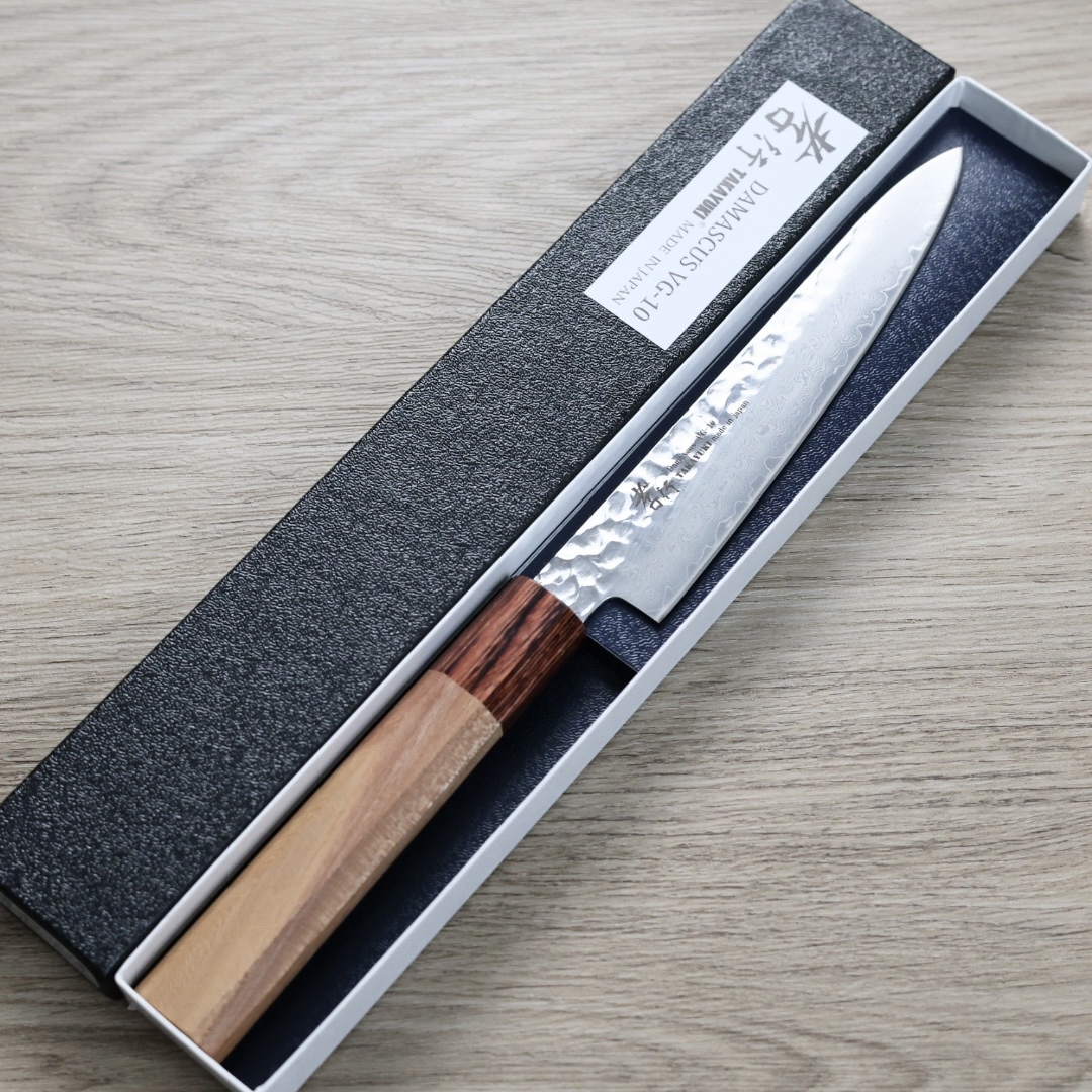 堺孝行 和蔬果刀 150mm VG10鋼 33層鎚目大馬士革