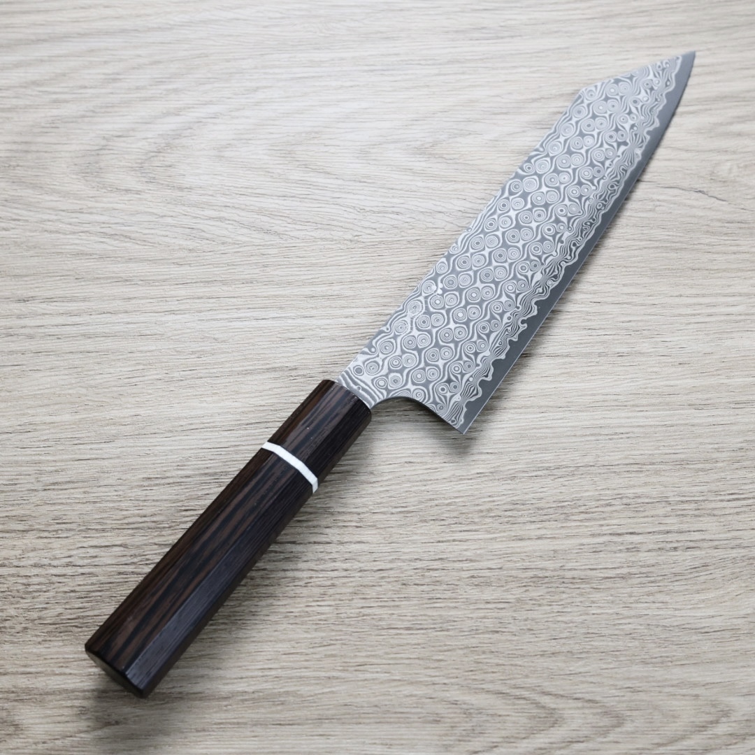 二唐刃物 切付牛刀 210mm SG2粉末HSS鋼 暗紋