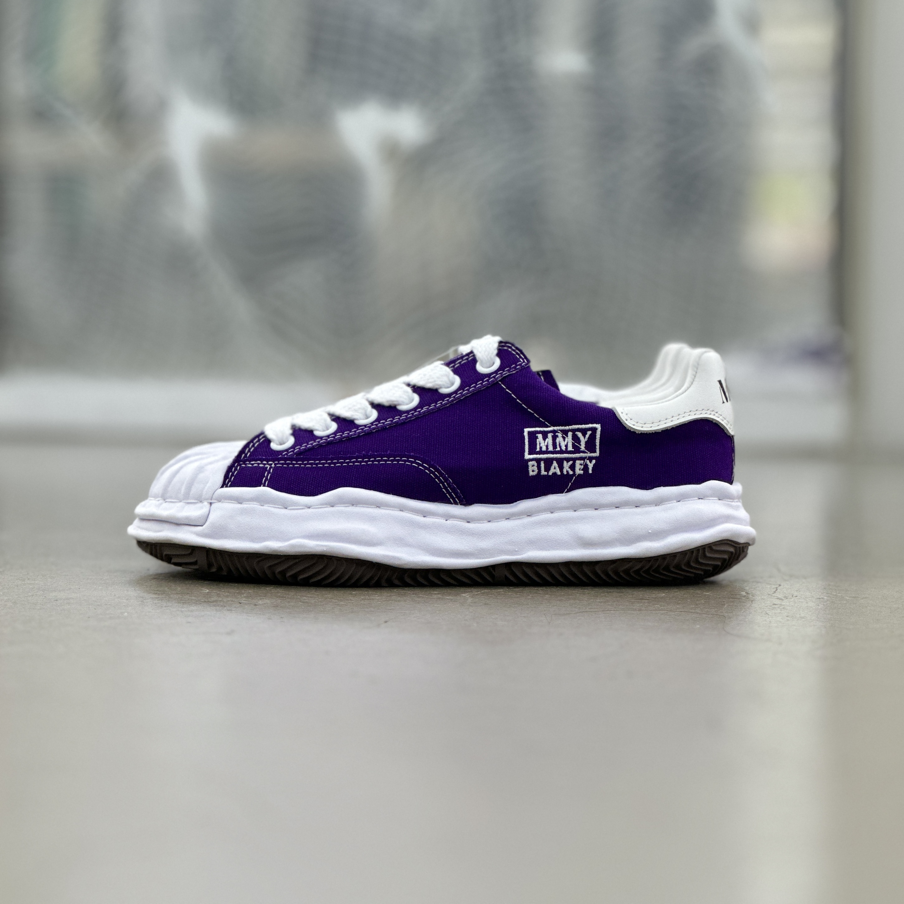 Maison Mihara Yasuhiro Blakey Canvas Low- Purple