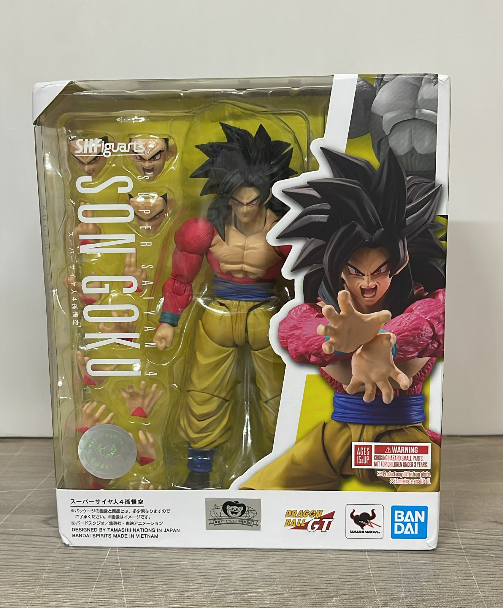 Bandai - S.H.Figuarts 超級撒亞人4 孫悟空 Action Figure (OPEN,外盒有輕微壓痕) (214)