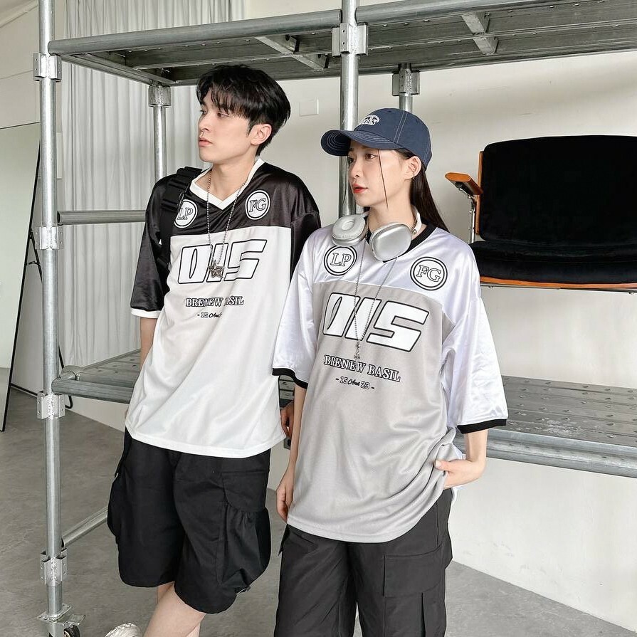 OIS拼接撞色棒球短 Tee  (3colors)