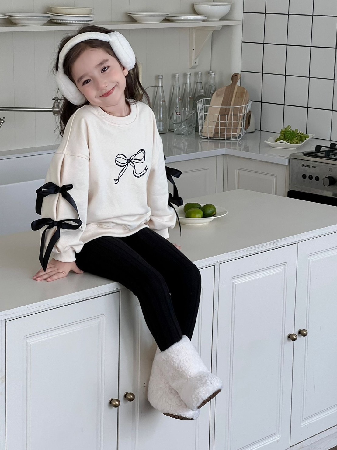 蝴蝶結綁帶上衣(2色)