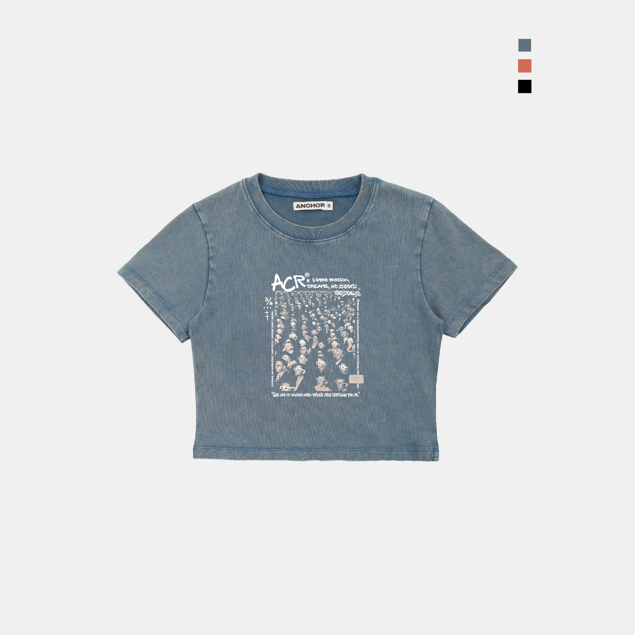 ACR AG-13 女款 萬人電影院 假日 時光 懷舊 短版 短T 短袖