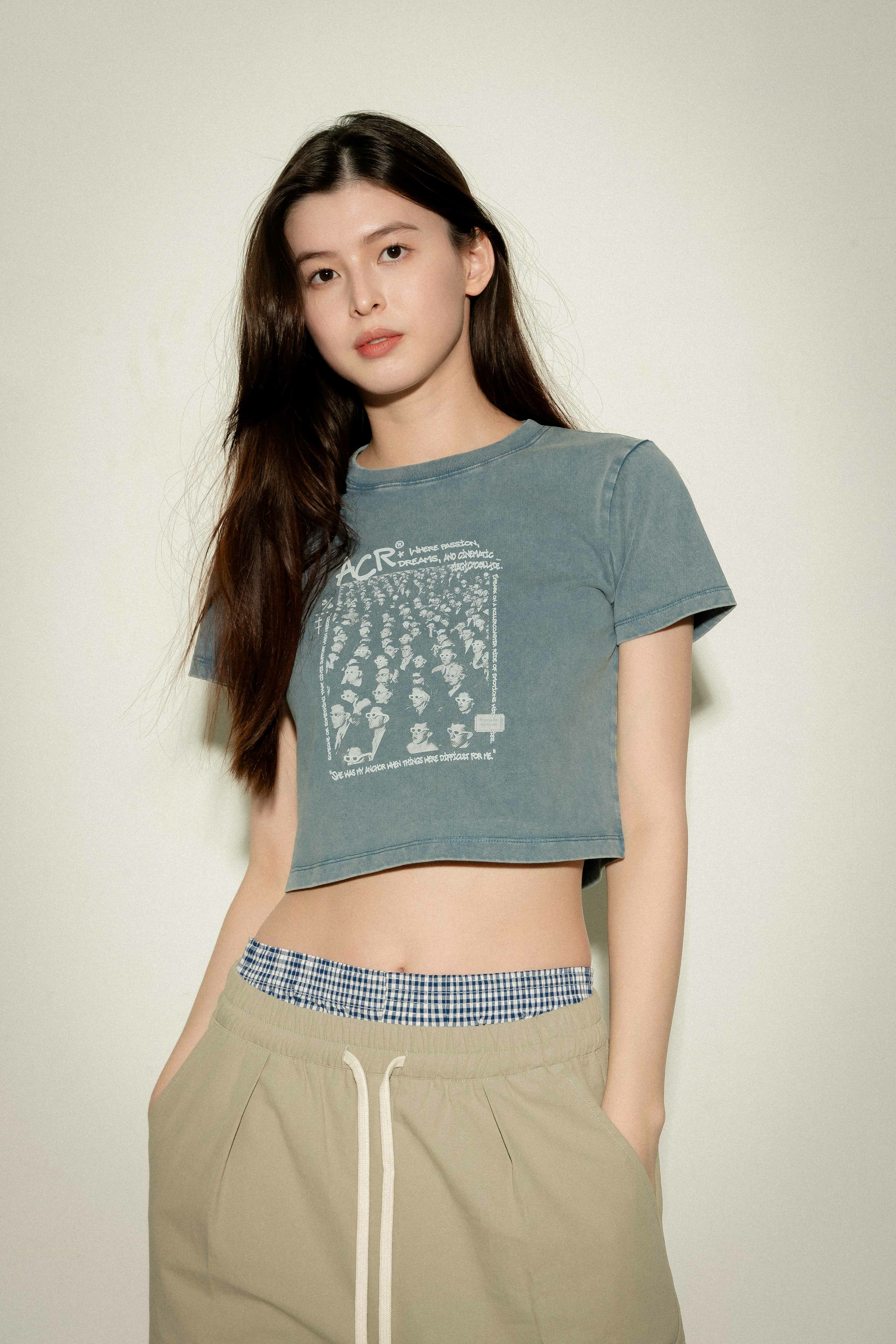 ACR AG-13 女款 萬人電影院 假日 時光 懷舊 短版 短T 短袖