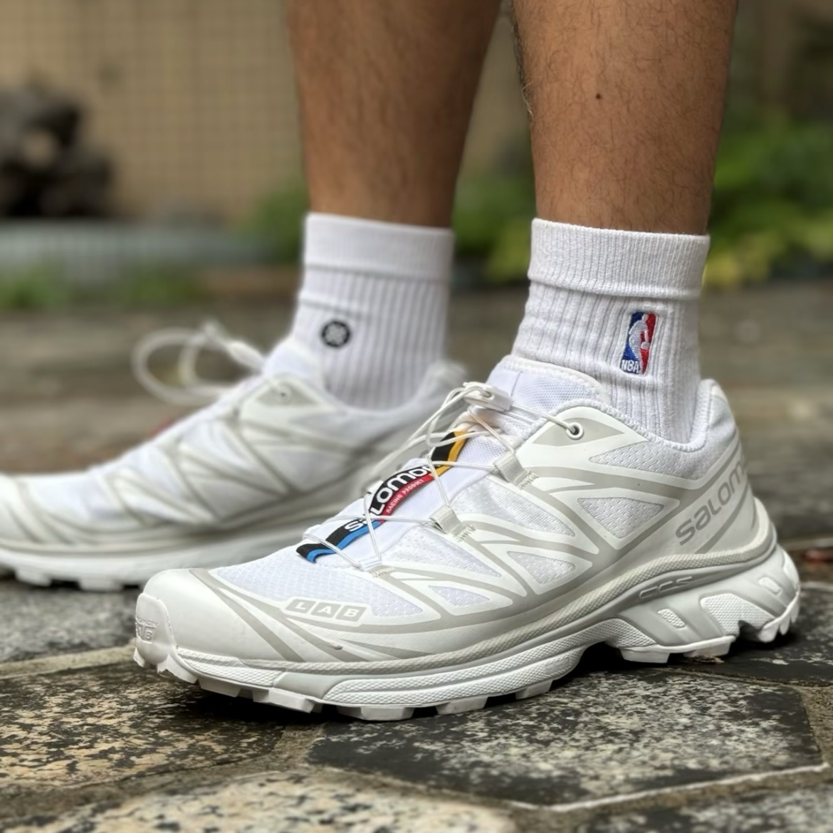 Salomon XT-6 ADV 冰川白 全白 登山鞋 跑步鞋 運動鞋