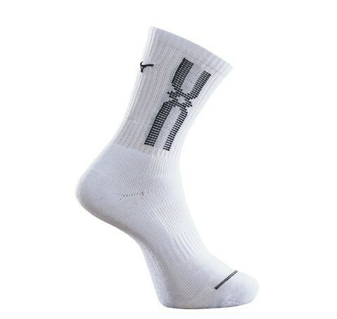 MIZUNO 運動襪 (白黑色)