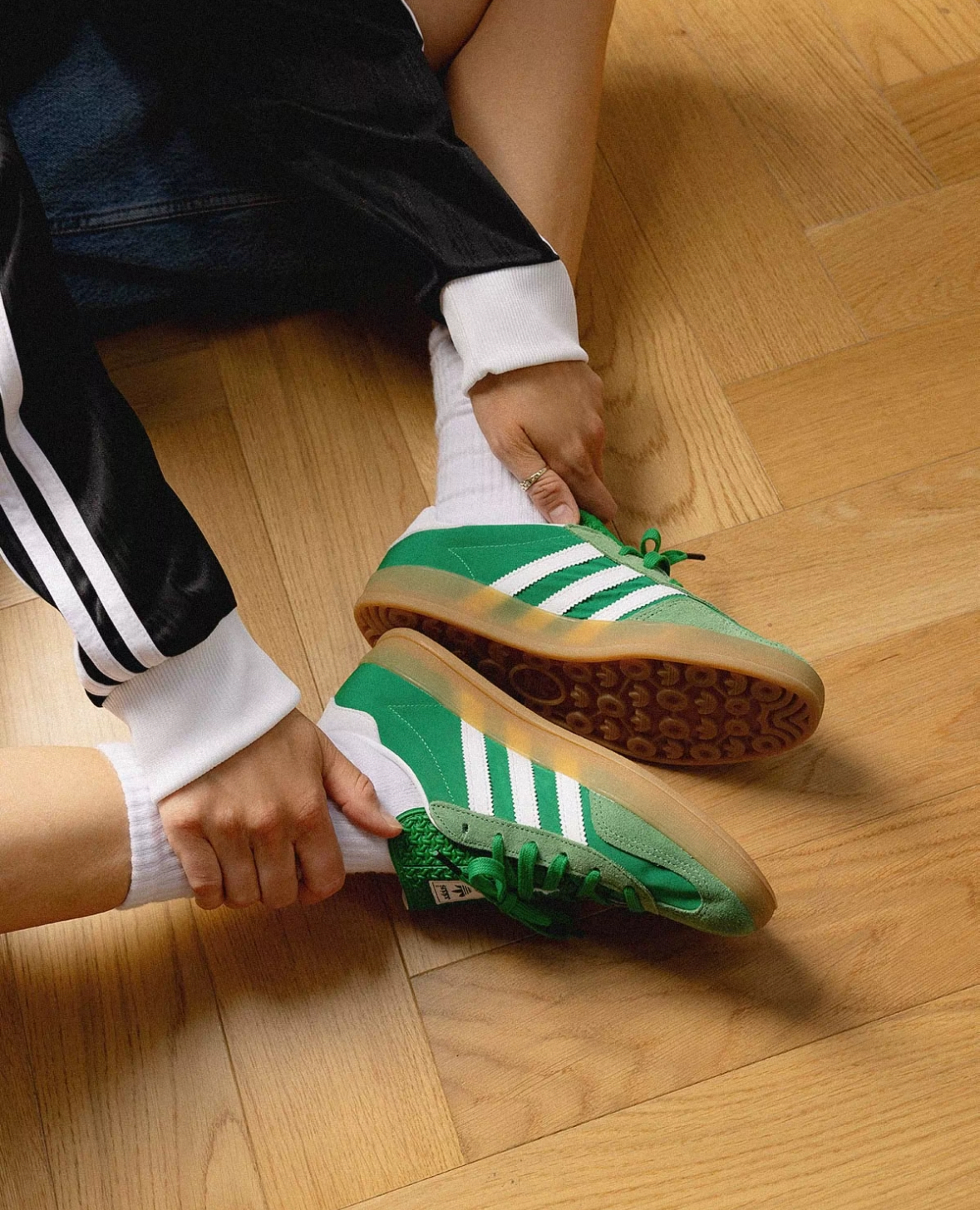 【APAIR】預購 Adidas Originals Gazelle Indoor 日本新發售 復古綠 生膠底 男女 德訓鞋 IE6605