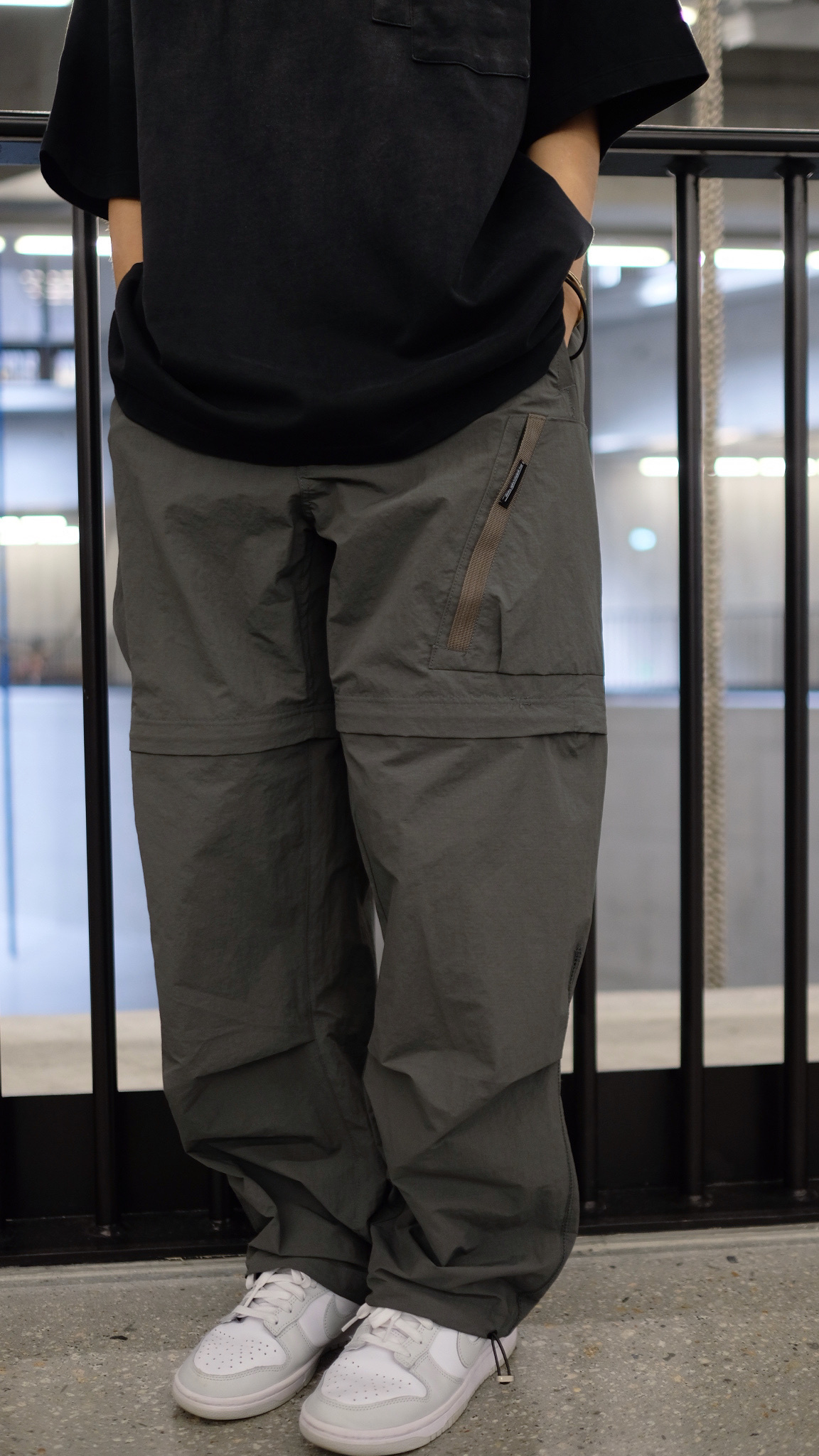 LPT0080 左zip右凸袋機能褲