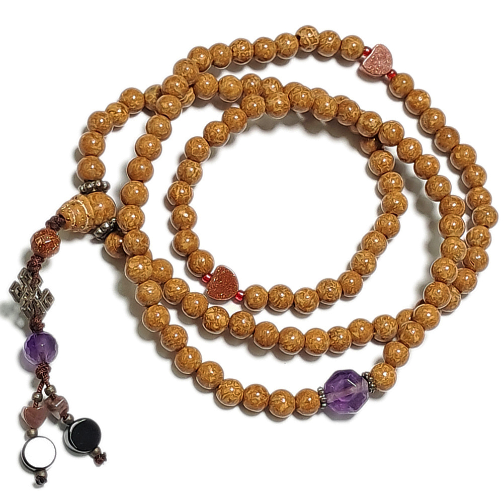 吉祥結&印度天竺108念珠5mm【十方】124624