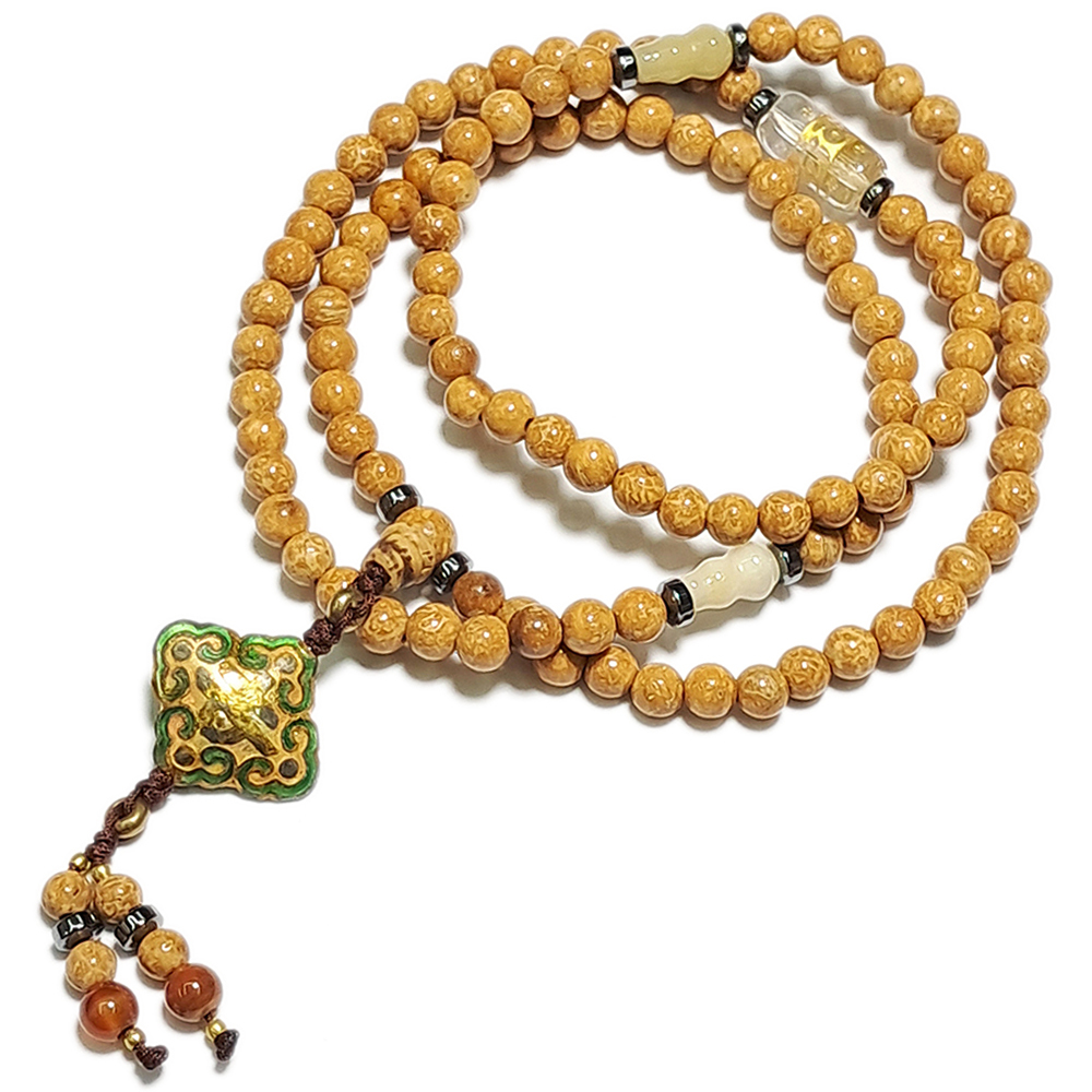 金如意{琺瑯}&印度天竺菩提108念珠5mm【十方】127399