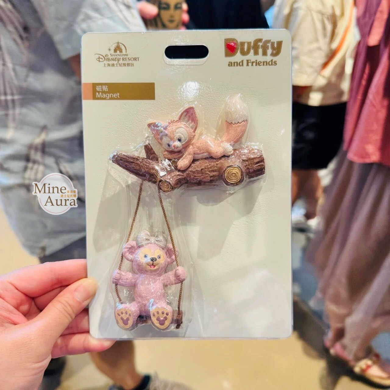 雪莉玫 ShellieMay 玲娜貝兒 Lina bell 盪鞦韆 造型 磁鐵 -上海迪士尼樂園