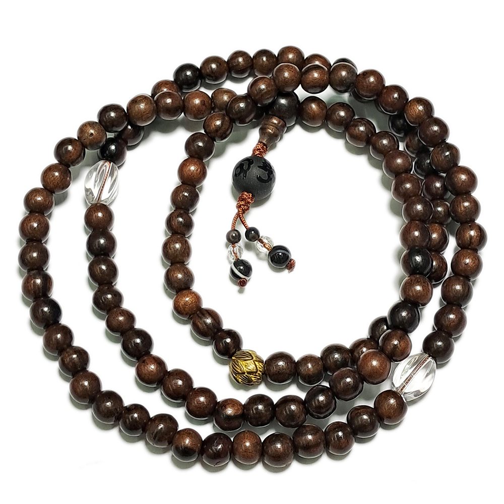 金蓮花&黑檀108念珠8mm【十方】130448