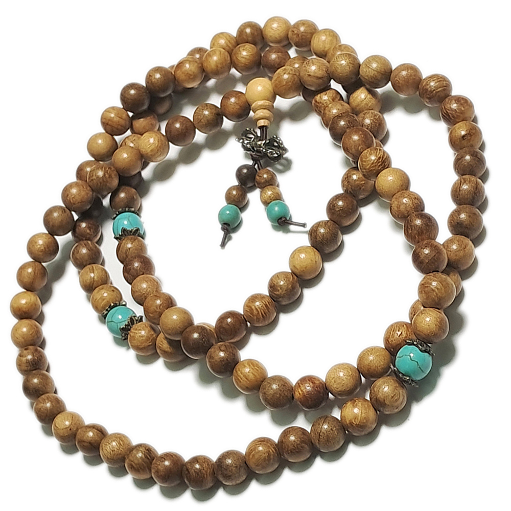 金剛杵+金絲楠木108念珠8mm【十方】136602