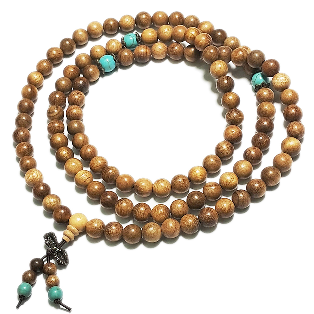 金剛杵+金絲楠木108念珠8mm【十方】136602