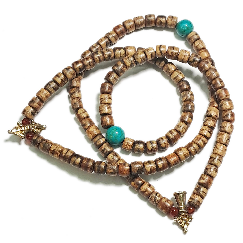 金剛鈴杵&花奇楠木108念珠6*7mm【十方】137187