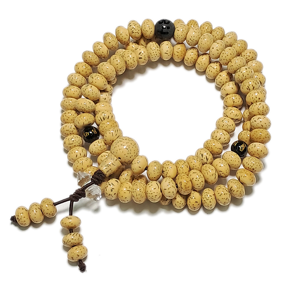 金剛杵(水晶)+星月菩提4*7mm【十方】143473