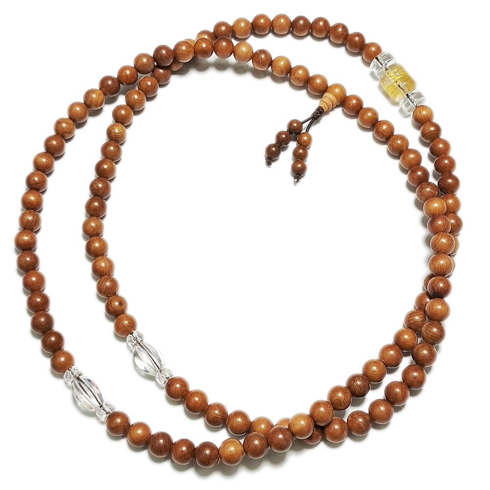 六字真言(轉經輪)+紅豆杉108念珠8mm【十方】145119