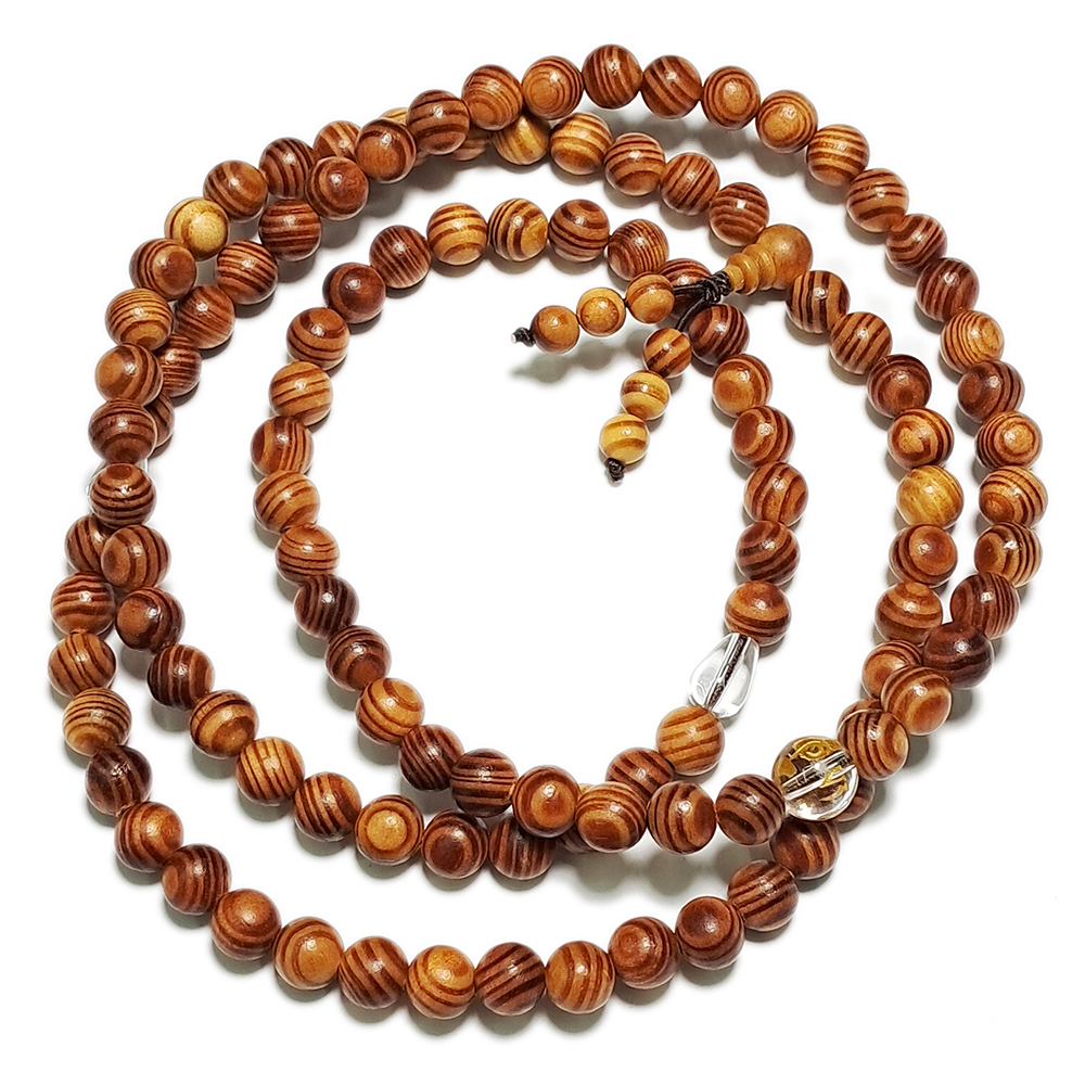 六字真言+血龍木108念珠8mm【十方】145605