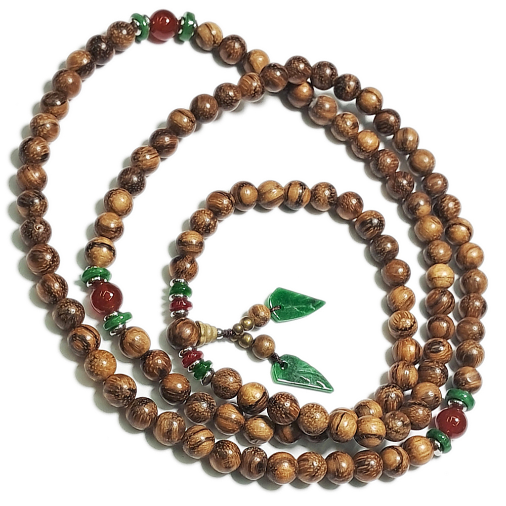 玉葉鐵龍生+白沙沉108念珠8mm【十方】147699